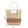 2025 Summer Straw Woven Bag with Tassels Weave  Beach Bag for Women Large Capacity Fashion Shoulder Bag Ladies Boho Knitting Bag