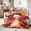 Luffy D Print Blanket Warm Comfortable Flannel Blanket Suitable for Bedrooms,Sofas, Beds,Chairs,Travel -QIAO48