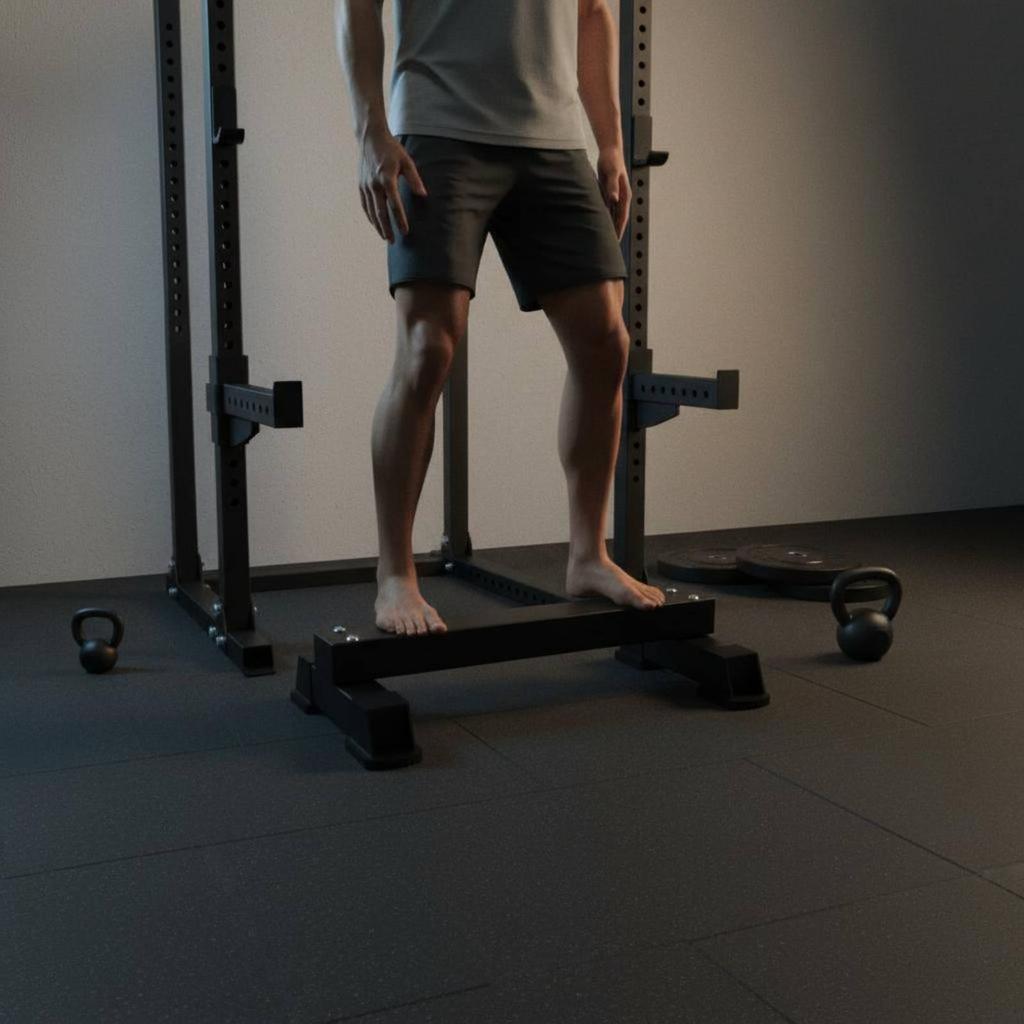 Standing Calf Raise Bar Strength Stretching Board Power and Endurance Slant