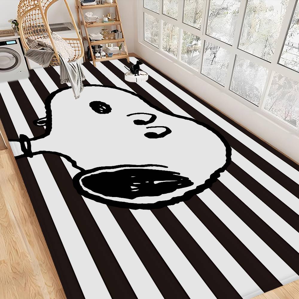 Cute Dog S-Snoopy Floor Mat INS Style Soft Bedroom Floor House Laundry Room Mat Anti-skid Household Carpets