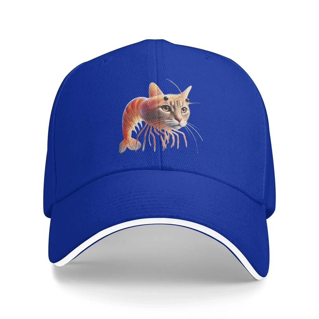 Trippi Troppi Cat Shrimp Baseball Cap Italian Brainrot Yk Cool UnisexTeens Sun Visor Design Outdoor Sports Cap Birthday Gift