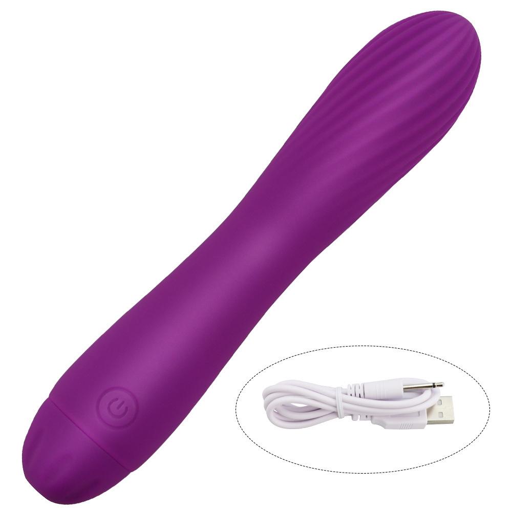 10-Mode USB Rechargeable Silicone Vibrator with Heating and Silent Massage