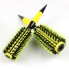 yellow bristle aluminum tube heat conduction rolling comb Tip tail handle styling comb Fluffy styling curly hair