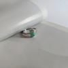 Silberring mit natürlichem Smaragd 0,806 ct (2127666)