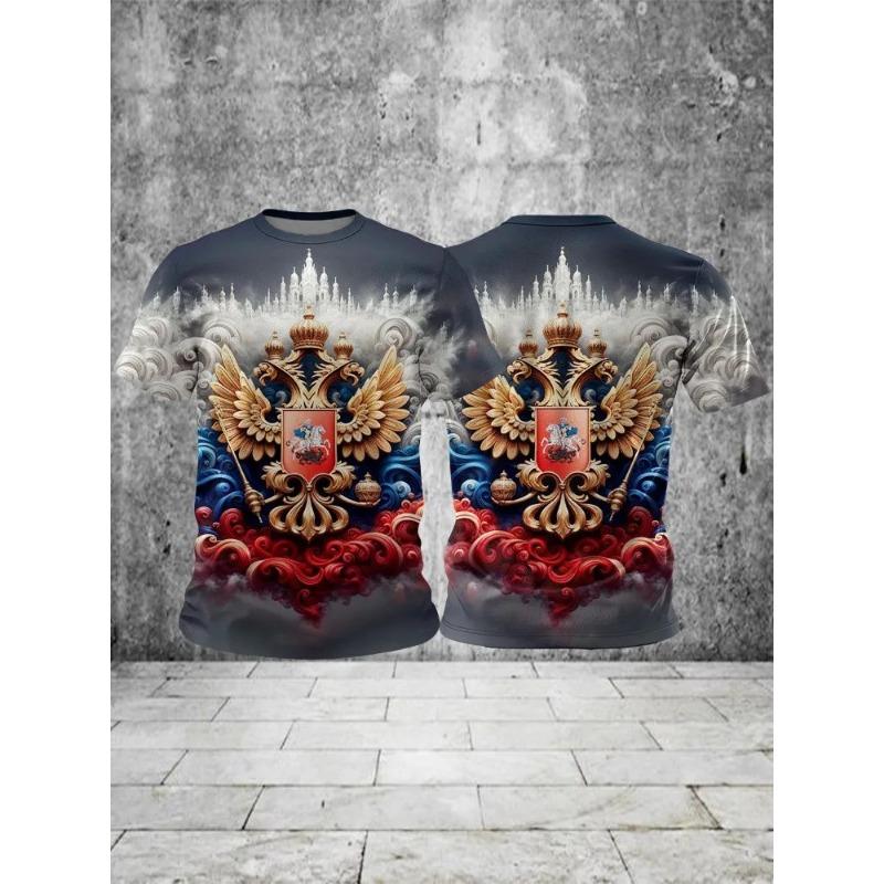 T Shirt Leisure for Mens Print Short Sleeve Top 3D Casual Fashion Street Man's T-shirt Tee Shirt Men Vintage Clothing Shirt