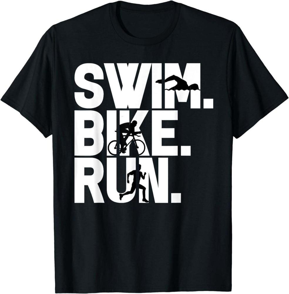 Swim Bike Run Triathlete Athletics T-Shirt Unisex T-Shirt M