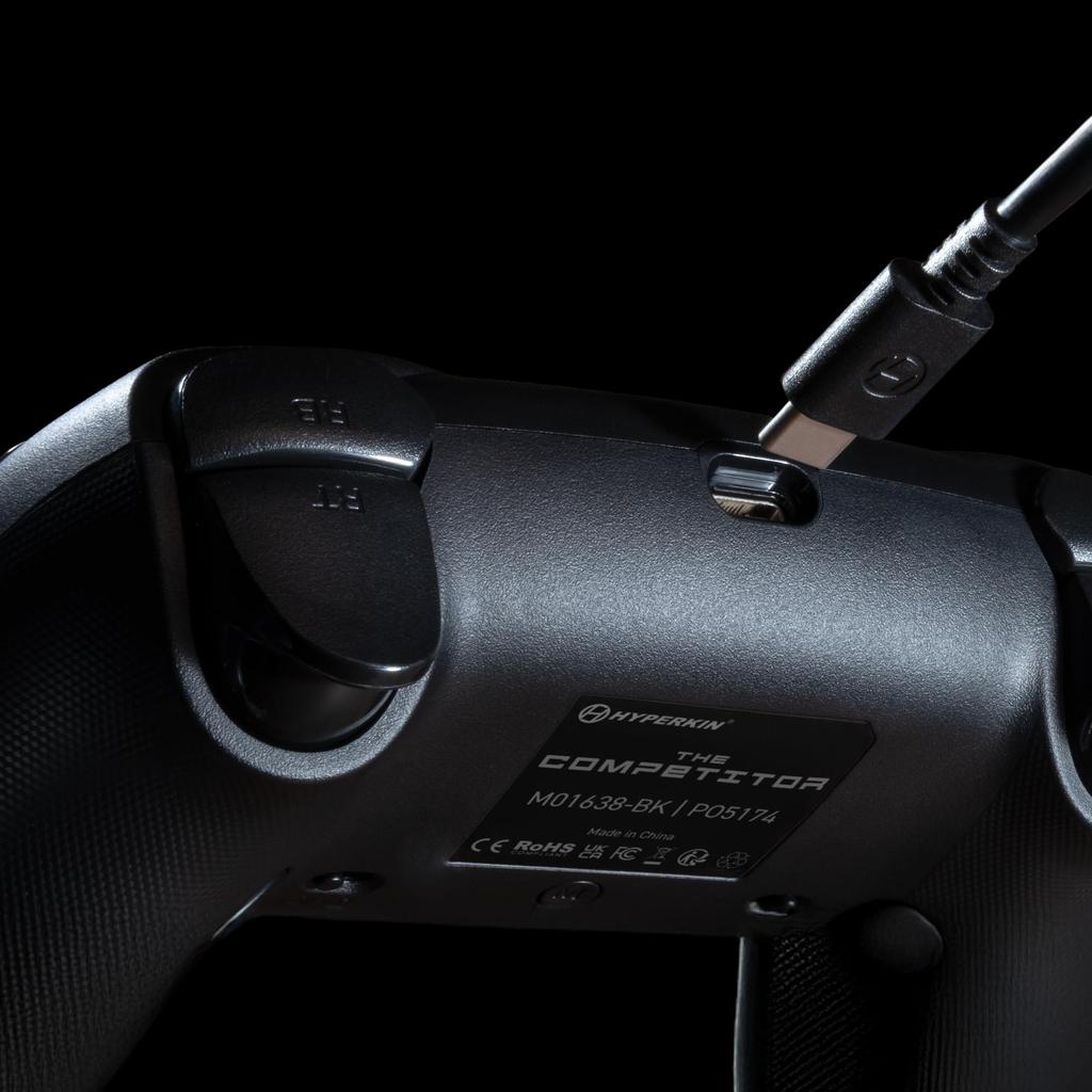 Hyperkin The Competitor Wired Controller for Xbox Series with Hall Rear and Impulse Triggers (Black) X/S/One Effect, Buttons,