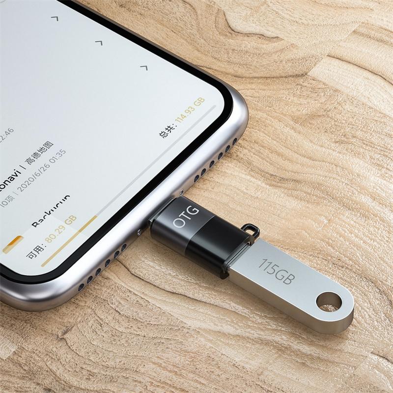 Charging Data Synchronization OTG Adapter Wireless Microphone Converter Compatible For Ios Type-c