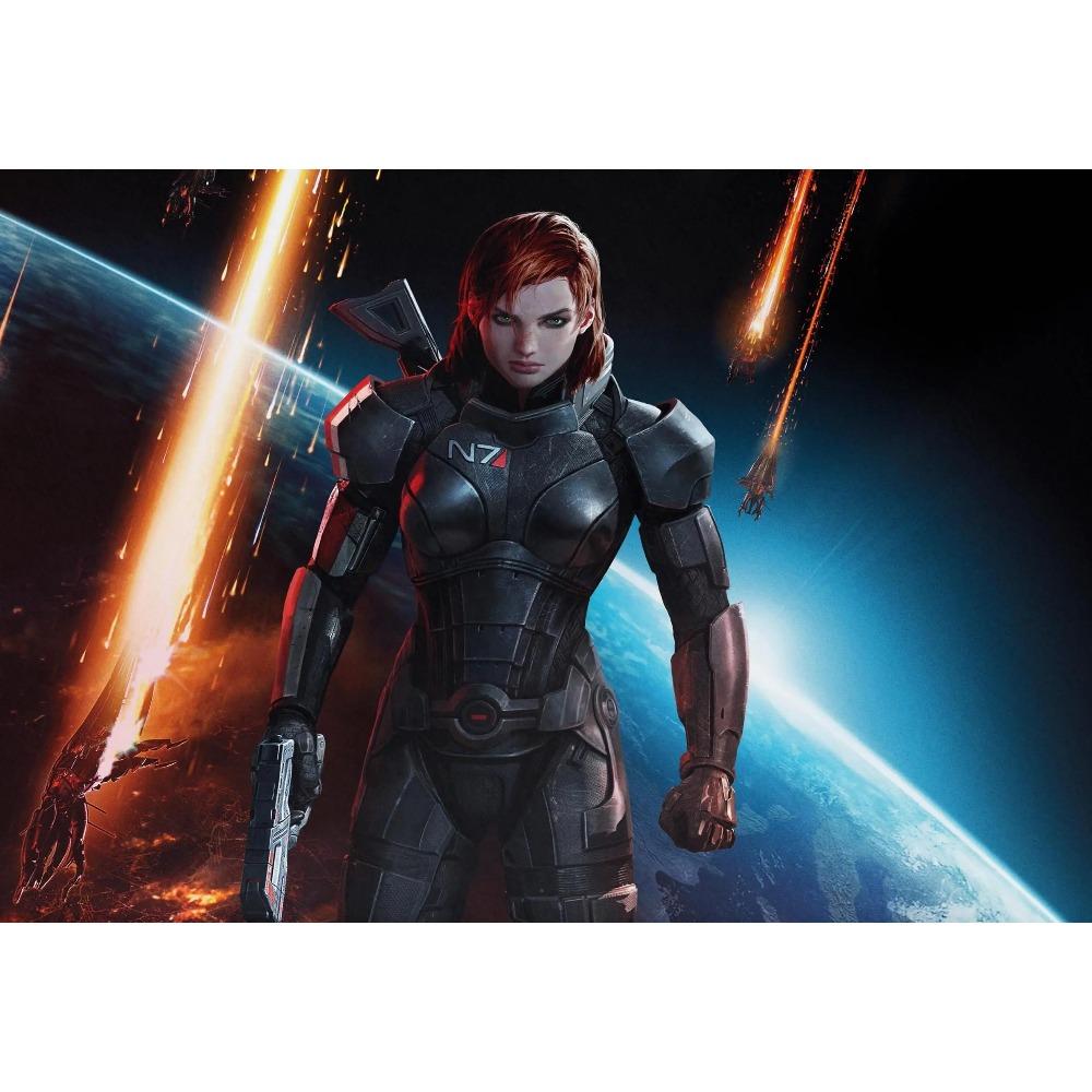 Hett Action Skjutspel Mass Effect Affisch Science Fiction Rymd Prints Canvasmålning Väggkonst Bild Hem Vardagsrum Dekoration