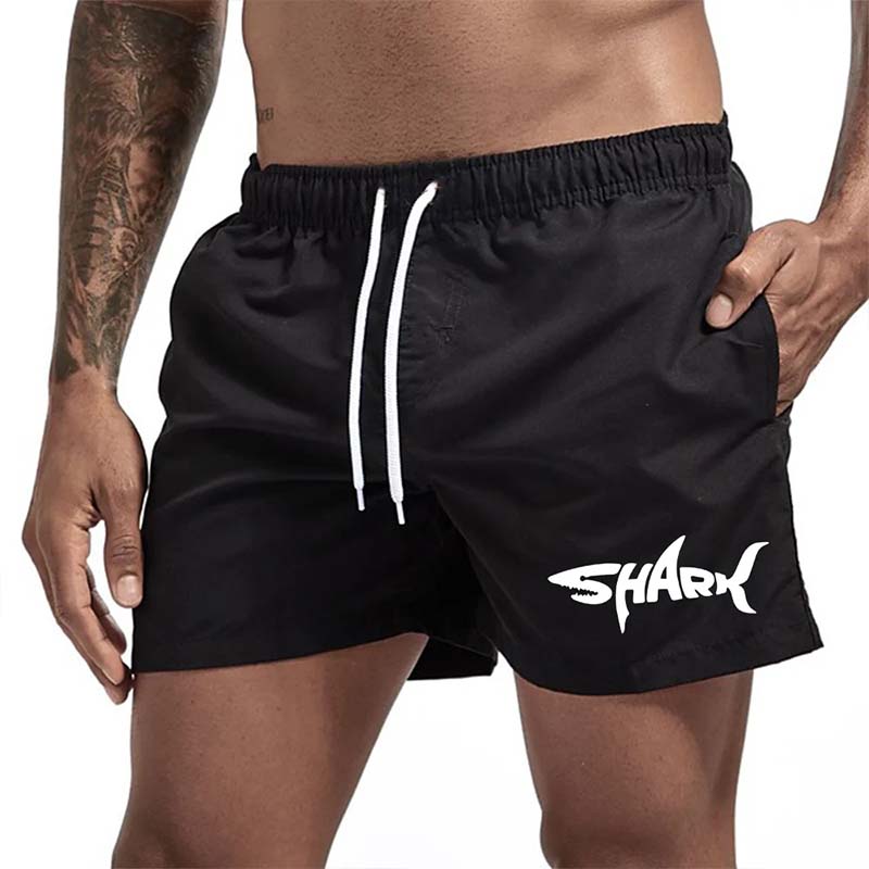 Shark Printed Swim Trunks Casual Swim Shorts Quick Dry Beach Shorts for Men Swimming Surfing Beach Pool Party Summer