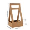 3/5Pcs Handheld Flower Box Kraft Paper Rose Flower Bouquet Basket Wedding Birthday Party Gift Wrap Packaging Box Home Decoration