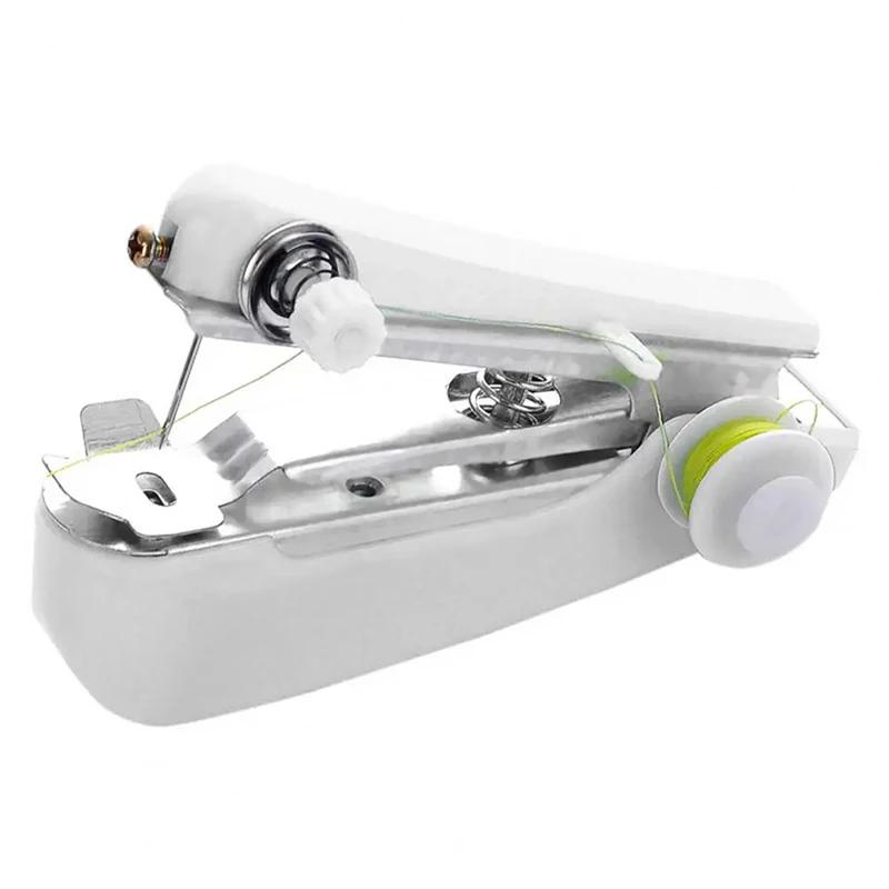 Mini Sewing Machine Outdoor Portable Handheld Device Travel Simple Clothing Repair Household Supplies Manual Sewing Tool TMZ