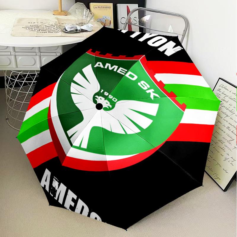 Amed Sk Crest Design Umbrella Folding umbrella, automatic umbrella 8-Frame for Travel, camping Use Gift for Halloween Christmas