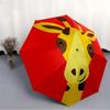 1pc Giraffe Head Automatic Open/Close Umbrella 8-Rib Strong Frame, Portable Travel Umbrella for Women & Men, Birthday Gift Parties 015