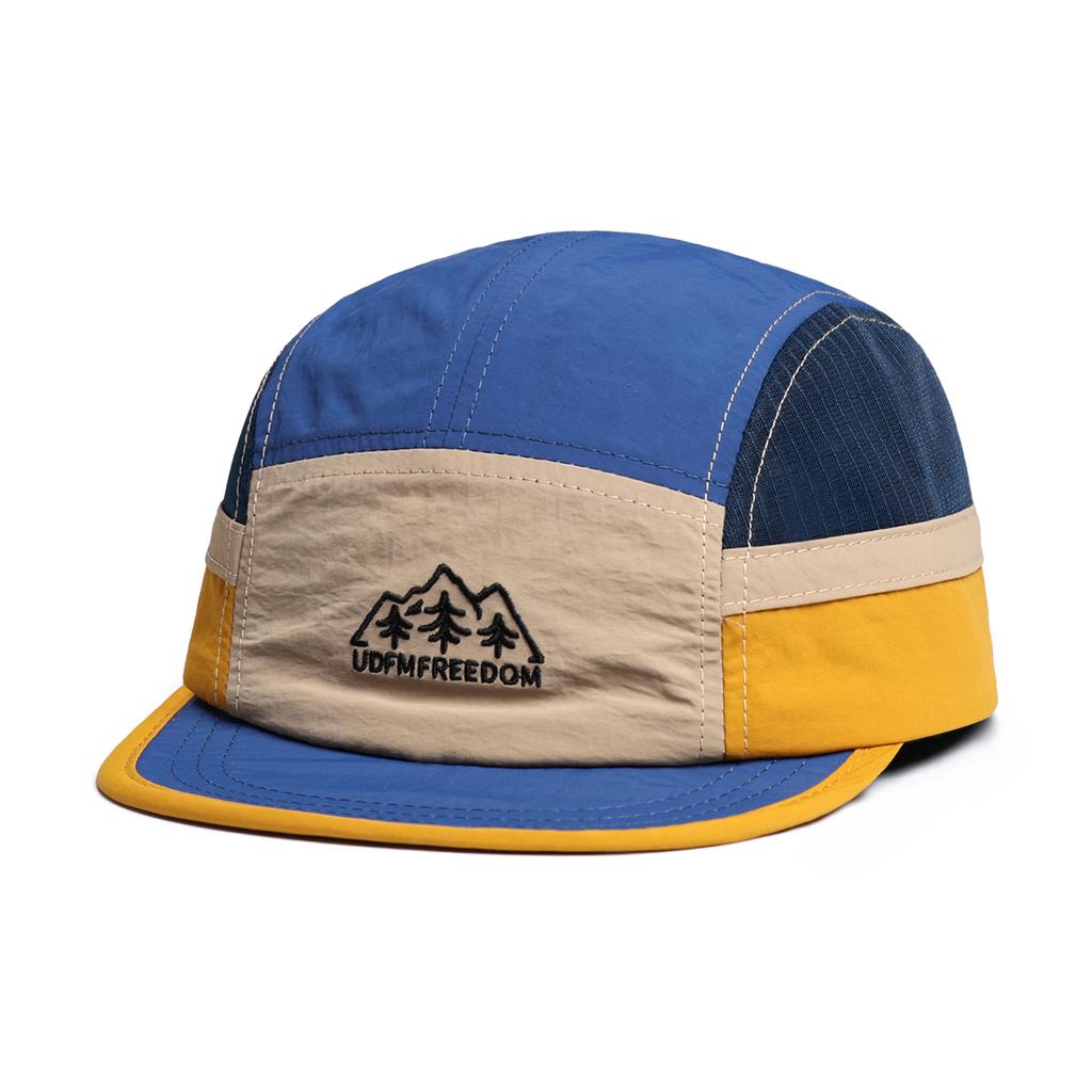 5 Panel Baseball Cap For Men Women, Embroidery Mesh Nylon Quick Dry Breathable, Ideal For Running Camping Outdoor Streetwear