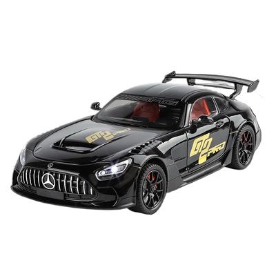 1/24 Mercedes Benzs AMG GT Alloy Miniature Car Diecast Metal Scale Car Model Sound and Light Collection Children Toy Vehicles Gifts