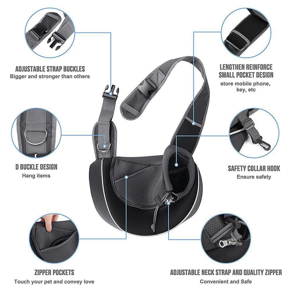 Dogs Outdoor Travel Dog Cat Carrier Bag Pet Strap Shoulder Bag Pet Carrying Bag Sling Carrier Bag