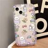 Flower Bunny for iPhone17promax Mobile Phone Case 16 Apple 12 All-inclusive 14/13 Small Fresh 15