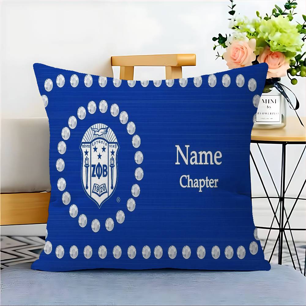 Z-Zeta Phi Beta Pillowcases Home Bedding Decorative Pillow Cover Wedding Super Soft Pillow Case