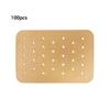 100pcs with Holes Food Disposable Paper Liner Baking Oil-proof Paper  Steamer