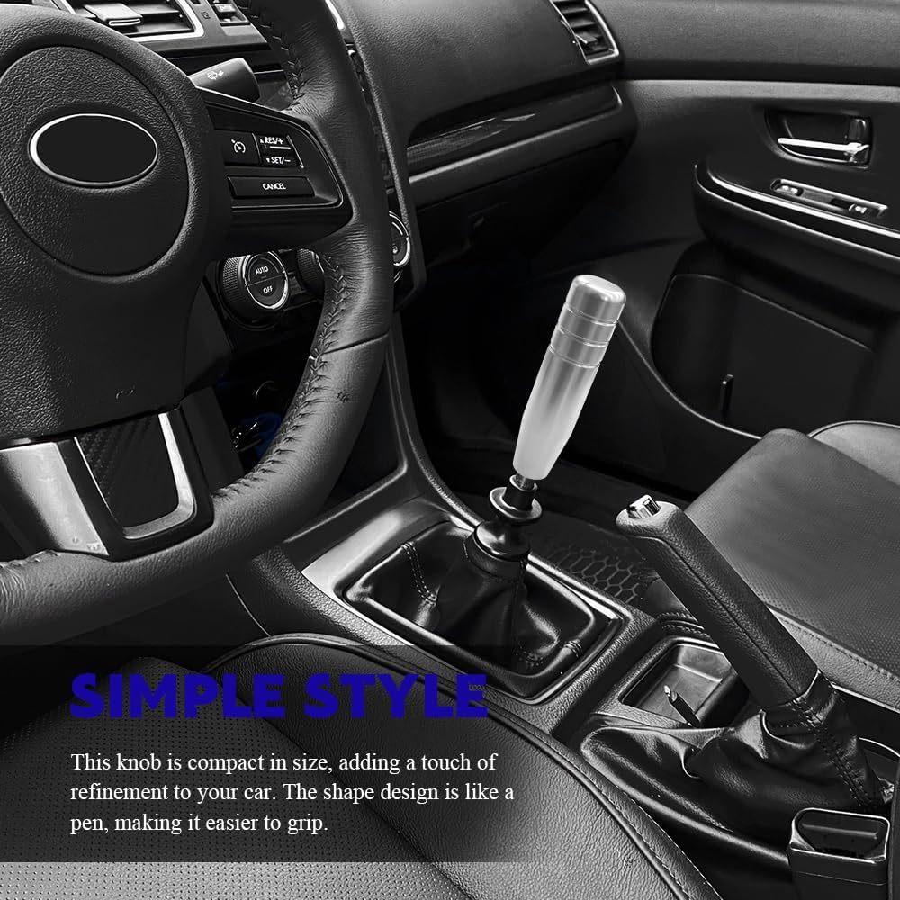 5" Heavy Weighted Shifter Knob, Gear Shift Knobs, Car Shift Knobs with 3 Threaded Adapters, Universal Car Gear Lever Metal Stick Shift Handle