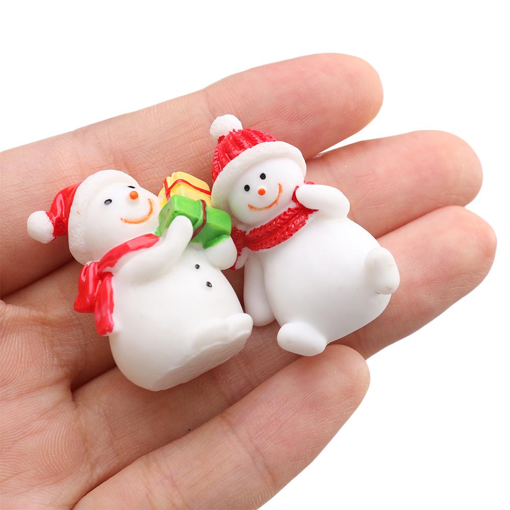 Deer Micro Landscape Santa Claus Figurines Xmas Tree Christmas Accessory Miniature Snowman