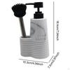 Dish Soap Dispenser Pump Press Container Accessory, Easy to Use, Durability, with Brush Holder