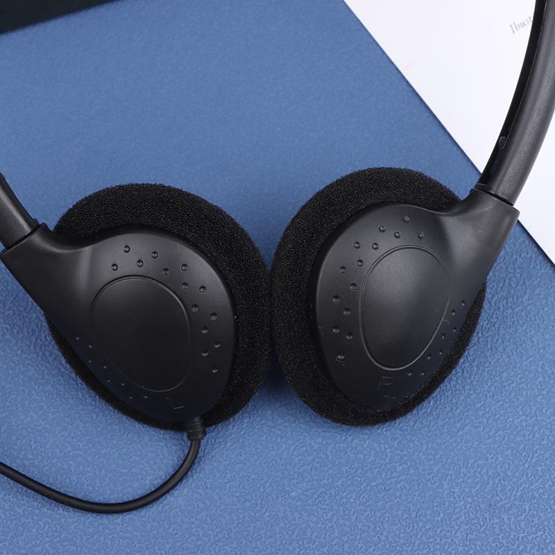 3.5mm Universal Wired Computer Headphone No Microphone Gaming Headset Noise Canceling Sports MP3 Earphone Wired Stereo Headset