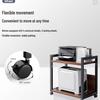 Floor-Standing Multi-Layer Mobile Printer Rack & Computer Host Organizer Cabinet