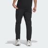 Adidas Business Casual Slim-Fit Pants Solid Color Logo Straight Leg Sports Trousers Men Pants Black IZ1588