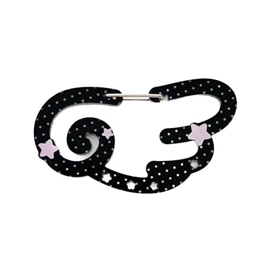 Acrylic Keychain Hook Clip Lightweight Pendant Decoration Key Bag Car Charm Key Chain Backpack Accessory