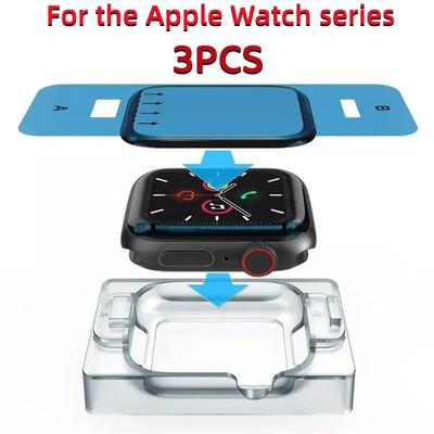 3PCS Ceramic Film For Watch Ultra 8 7 49mm 45mm 41mm Screen Protector For Watch 6 5 4 SE 44mm 40mm 3 2 9 42mm 38mm