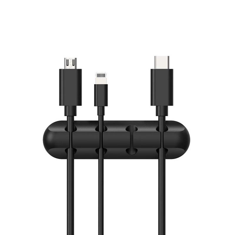 Selbstklebender Silikon-Kabel-Organizer und -Halter für Bürotische