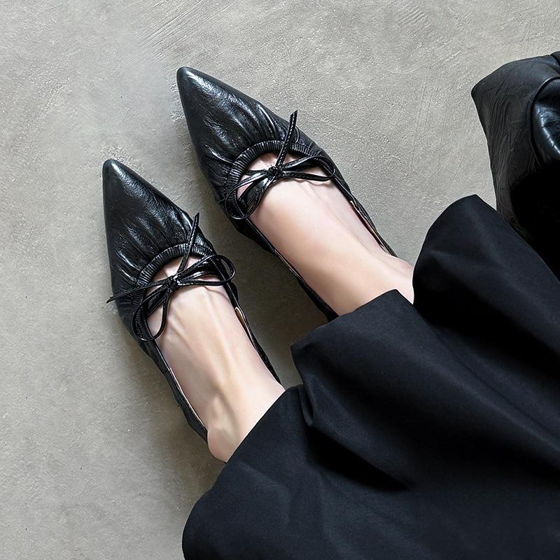 French Pointed Head Low Heel Back Strap Sandals Women's Summer Versatile Women's Bag Head Slippers Commuter Bag Head Shallow Mouth Temperament