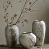 Wabi-Sabi Retro Chinesisches Keramikgefäß: Dekorative Antik-Vase für Eingangsbereich, TV-Schrank oder Blumengesteck.