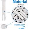 36-12 Packs Plastic Pool Joint Pins with Rubber Seals for Intex Round Metal Frame Connector Nail Pin Swimming Pool Accessories