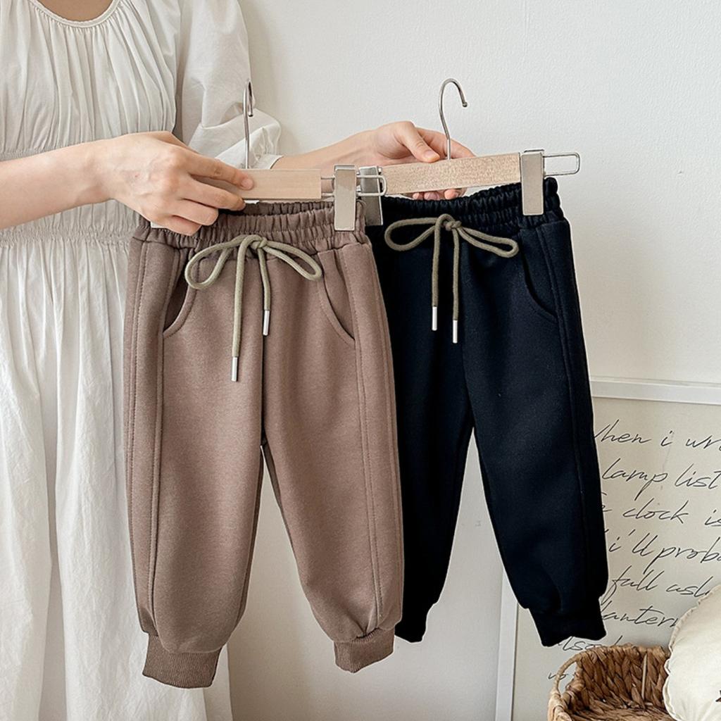 Korean Children's Autumn/winter Loose Pants, Versatile Pants for Boys and Girls, Sweatpants, Sport Pants, Drawstring Casual Pants, Long Pants