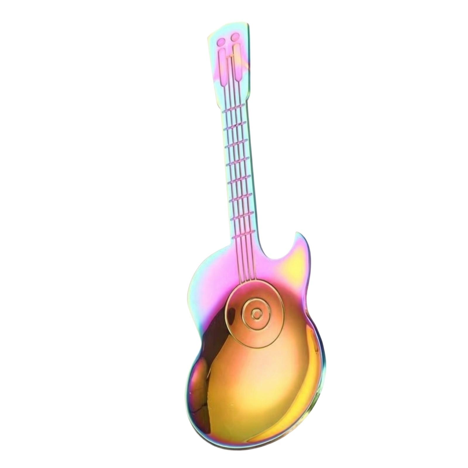 Stainless Steel Creative Guitar Mixing Spoon