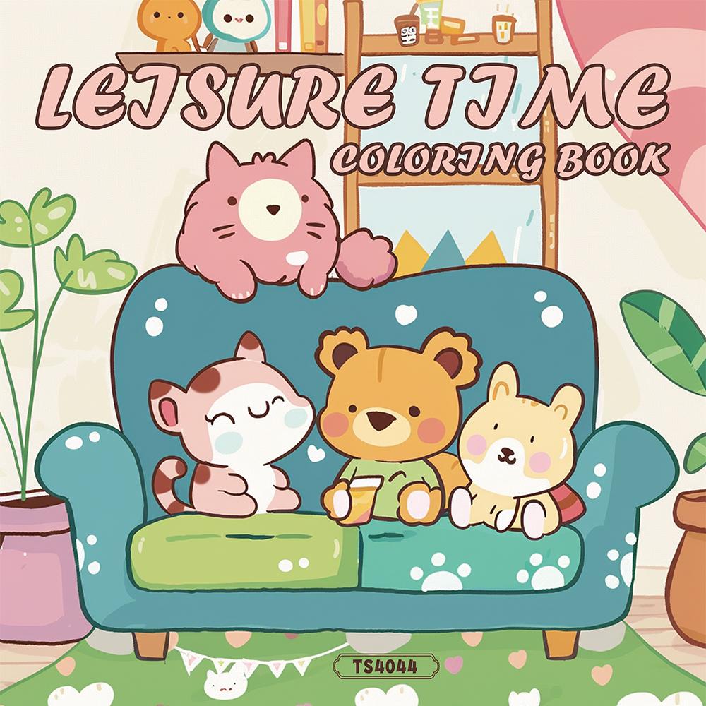 Carte de colorat drăguță, 30 de coli modele diferite 8,3x8,3'' 100gsm, relaxantă și de detensionare, cadouri pentru Ziua Îndrăgostiților, Paște