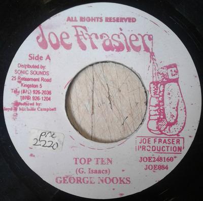 7inch Record GEORGE NOOKS - Top Ten NONE Joe Frasier Jamaica Reggae, Ska & Dub Used
