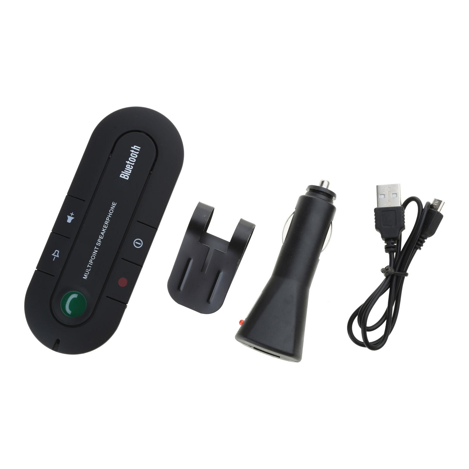 

Совместимый с Bluetooth громкоговоритель для сотового телефона, беспроводной автомобильный комплект, адаптер музыкального плеера с задним зажимом