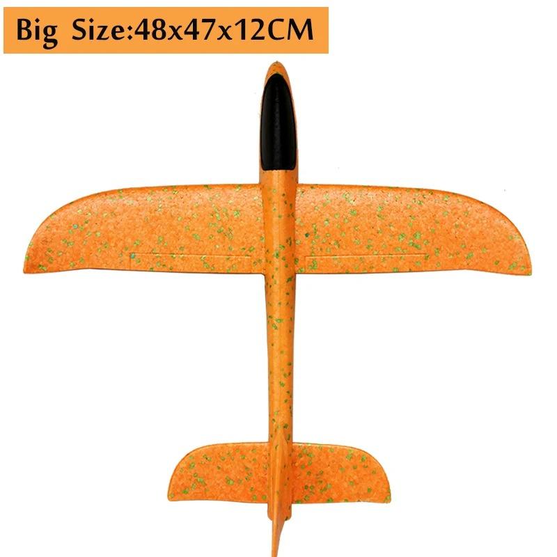 Hand Throwing Glider 18.9" Large Foam Airplane Toys - Outdoor Flying Toys for Kids Summer Gifts Sport Party Favors