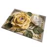 3D Vzor růže Koberec Diatomitový absorpční květinový podlahový rohož Protiskluzový koupelnový kobereček pro vstup Sprcha Kuchyň Prádelna