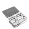 HUIHUADU 304 Stainless Steel Divided Lunch Tray