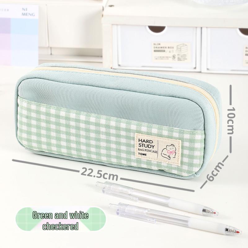 TOME Grid Series Girls' Cute Pencil Case for Students