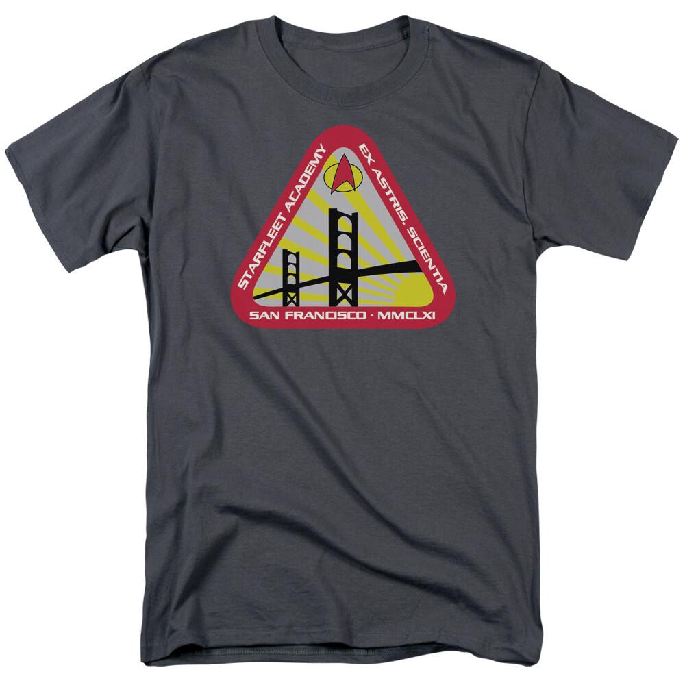 Star Trek Starfleet Academy T Shirt Licensed Sci-Fi TV Classic Tee New Charcoal XXXL