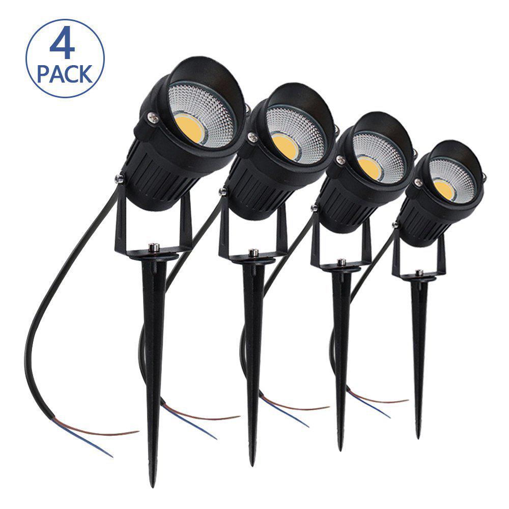 LED Tree Spotlight: 5W/7W, 85-265V AC, IP65 Waterproof, Lawn Ground Plug Light for Garden and Landscape.