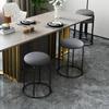 Nordischer kleiner Hocker, Internet Home Celebrity Creative Bank, leichter luxuriöser runder Hocker, moderner einfacher niedriger Hocker, weicher Sitz, Stacka