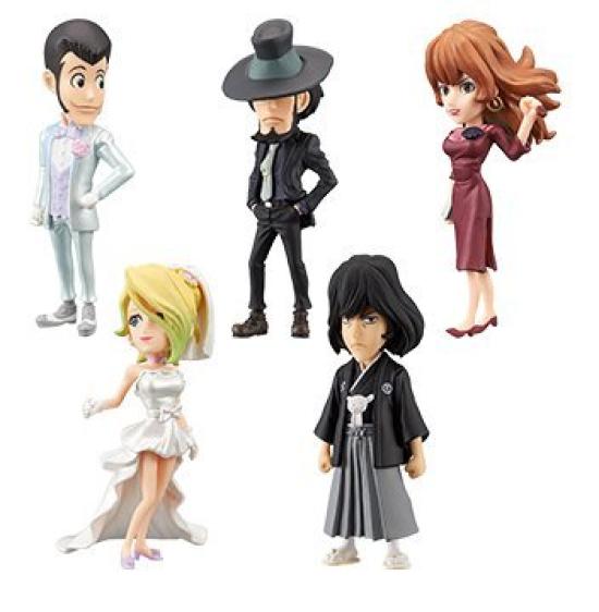 

Lupine the Third World Collectable Figure II 5 types set [Lupin/Rebecca/Dimension/Goemon/Fujiko]