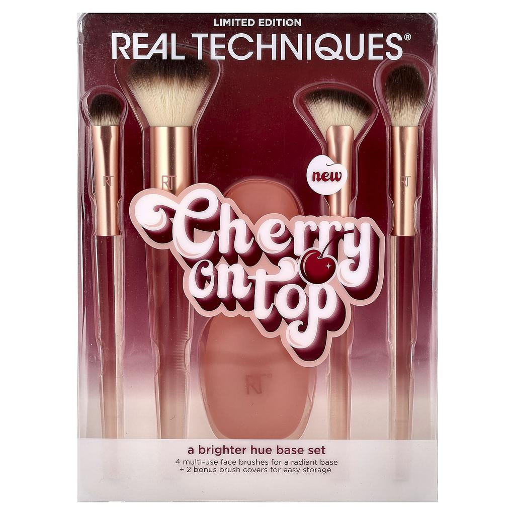 real techniques Cherry On Top, Brighter Shade Base Set, 6-Piece Set
